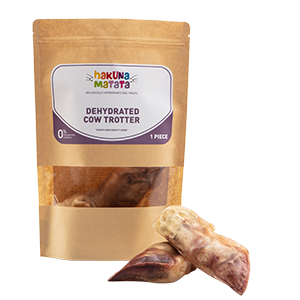 Cow trotter single ingredient air dried dehydrated dog chew