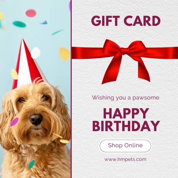 Dog Birthday gift card E-gift card gift voucher to dog owner and dog lover HAkuna matata dog treats