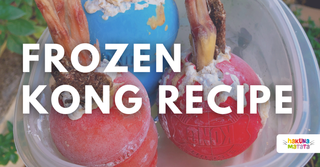 Frozen KONG Recipe That My Dogs Love! Hakuna Matata Biologically