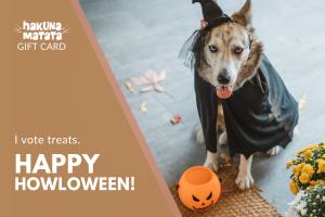 dog halloween gift card