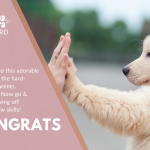 Dog graduation gift card